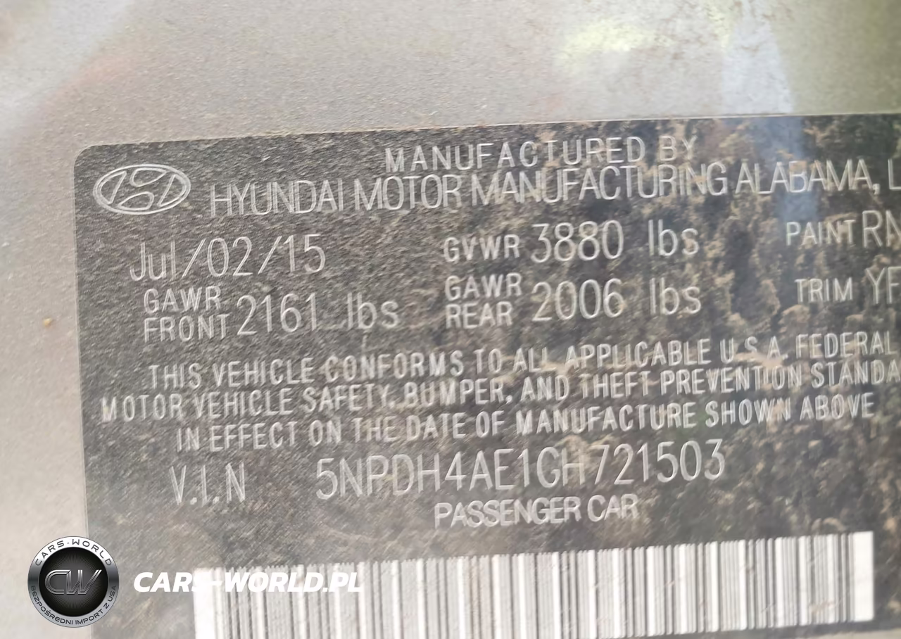 2016 Hyundai Elantra Se VIN:5NPDH4AE1GH721503 - 9