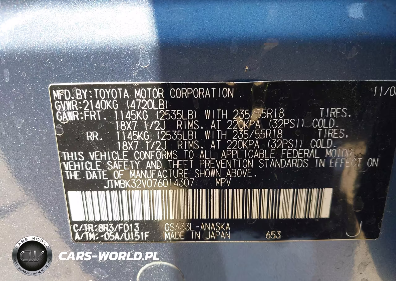 2007 Toyota Rav4 Sport VIN:JTMBK32V076014307 - 9