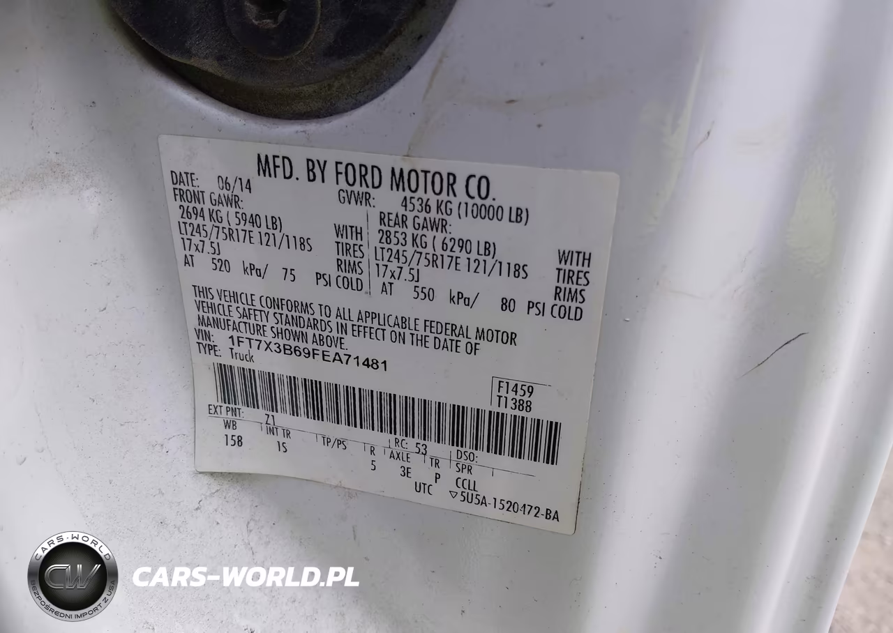 2015 Ford F-350 Xl VIN:1FT7X3B69FEA71481 - 9