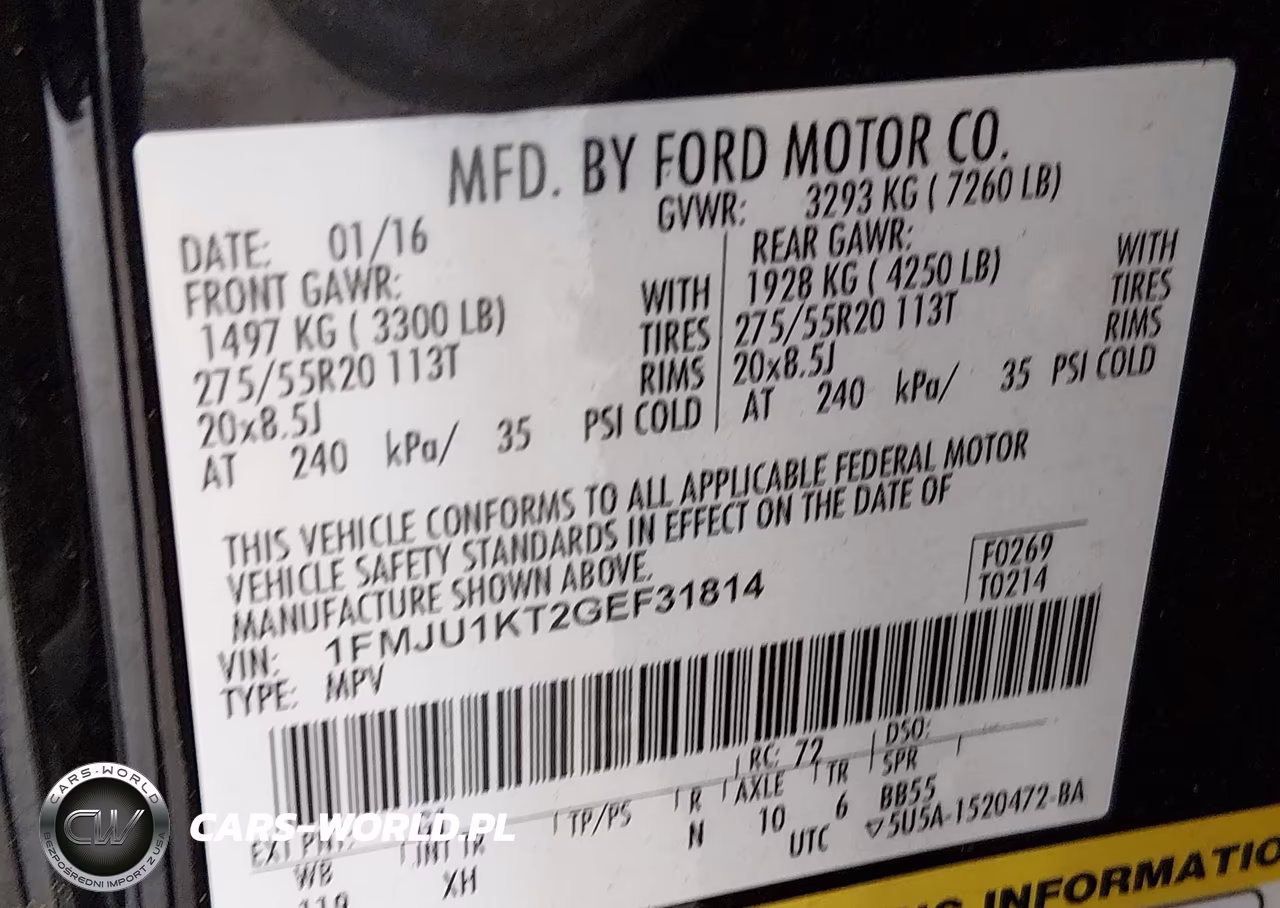 2016 Ford Expedition Limited VIN:1FMJU1KT2GEF31814 - 9