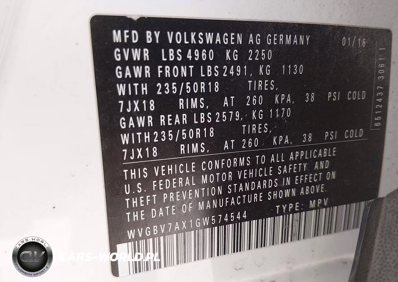2016 Volkswagen Tiguan Se VIN:WVGBV7AX1GW574544 - 9