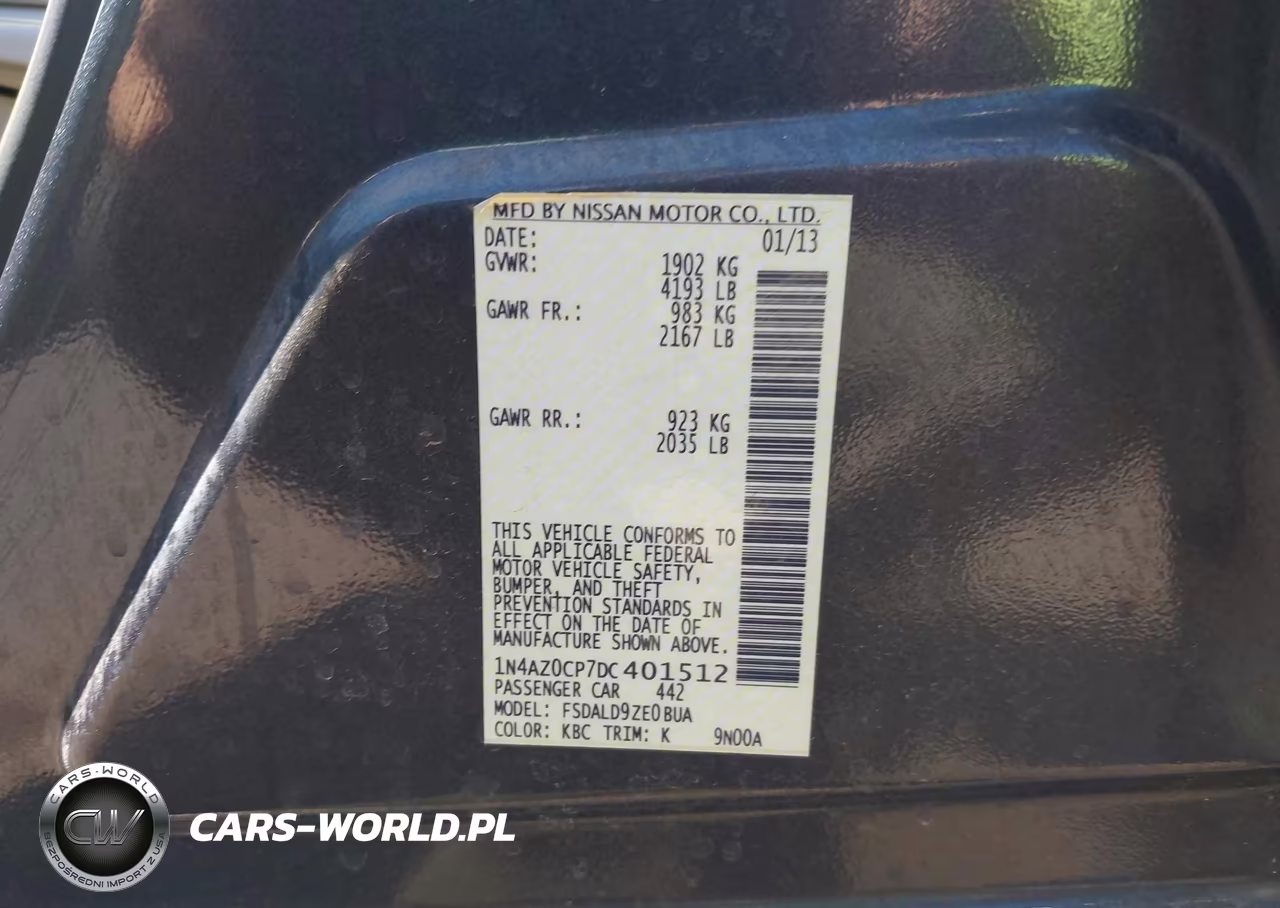 2013 Nissan Leaf Sv VIN:1N4AZ0CP7DC401512 - 9
