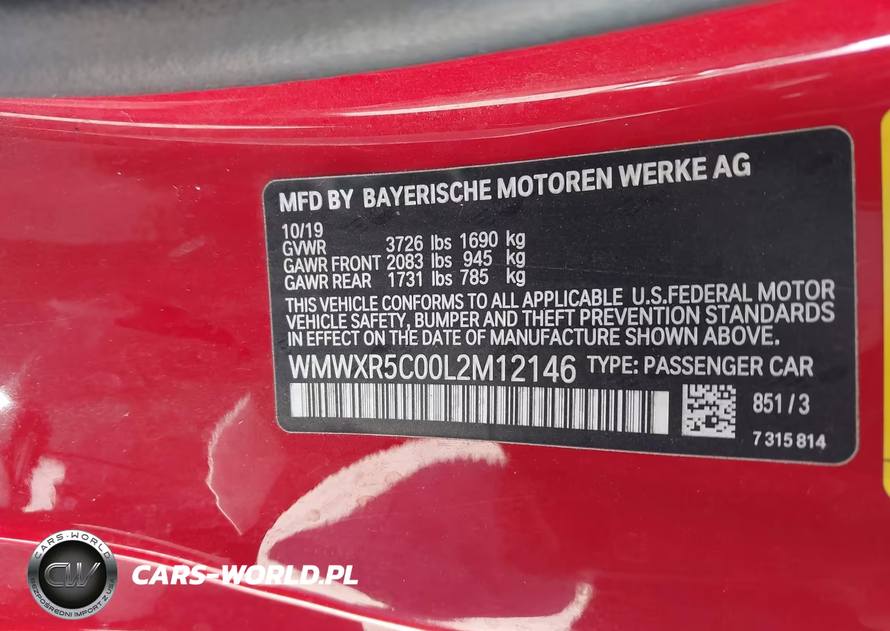 2020 Mini Hardtop Cooper S VIN:WMWXR5C00L2M12146 - 9