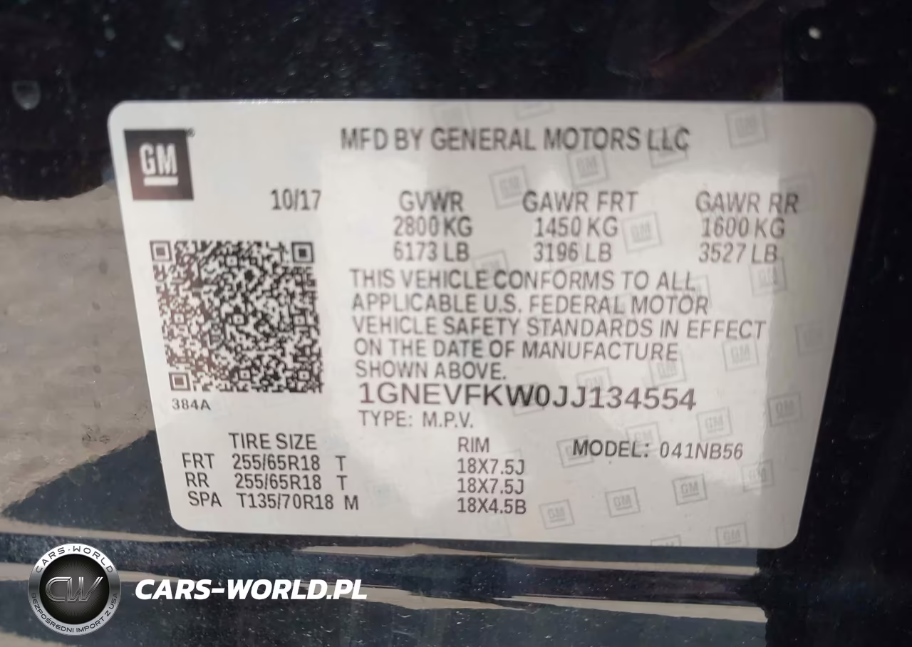 2018 Chevrolet Traverse Ls VIN:1GNEVFKW0JJ134554 - 9