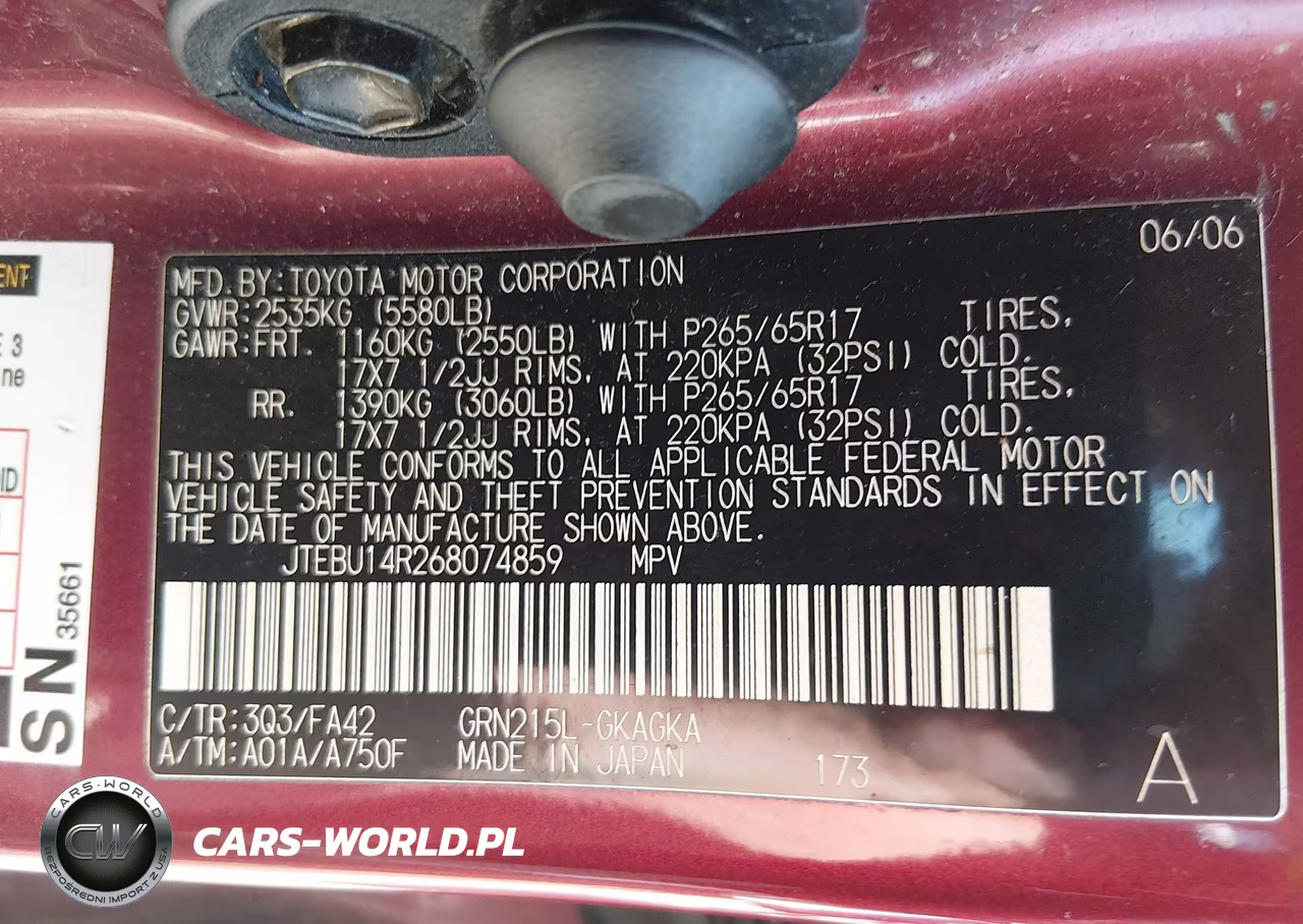2006 Toyota 4Runner Sr5 V6 VIN:JTEBU14R268074859 - 9