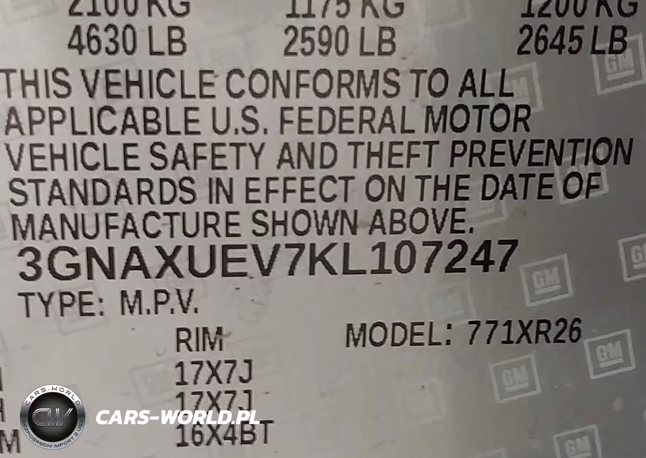 2019 Chevrolet Equinox Lt VIN:3GNAXUEV7KL107247 - 9