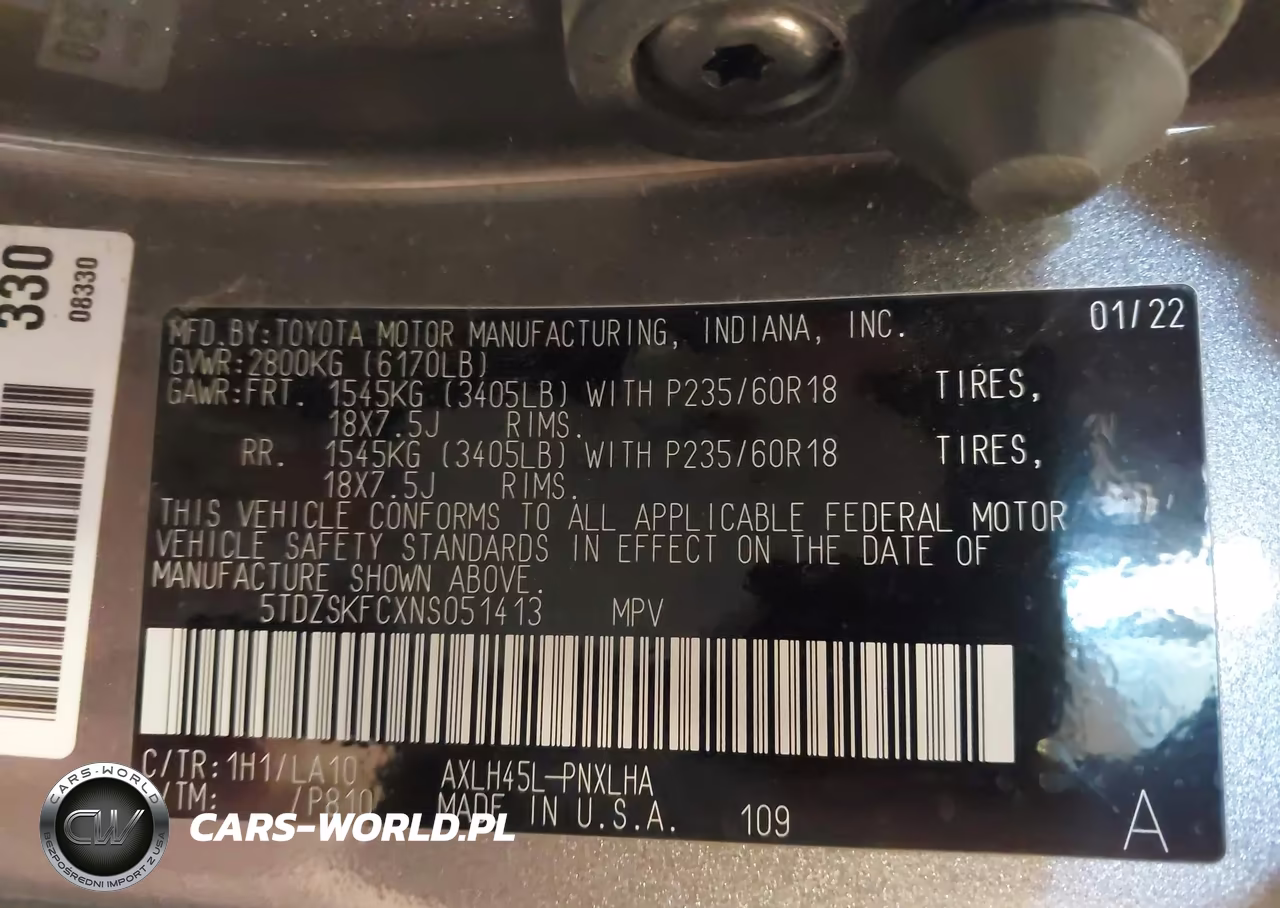 2022 Toyota Sienna Limited VIN:5TDZSKFCXNS051413 - 9