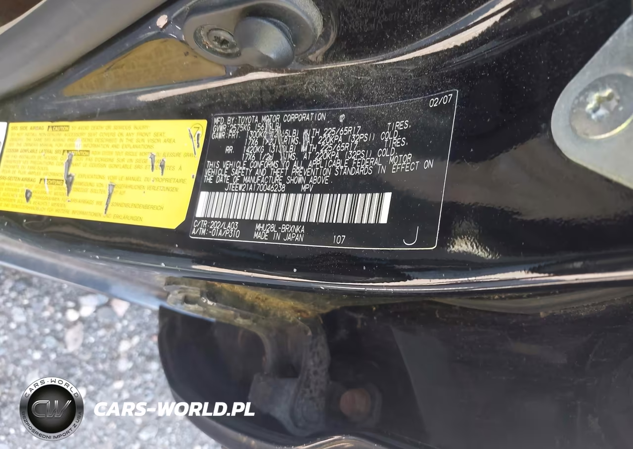 2007 Toyota Highlander Hybrid Limited V6 VIN:JTEEW21A170046238 - 9