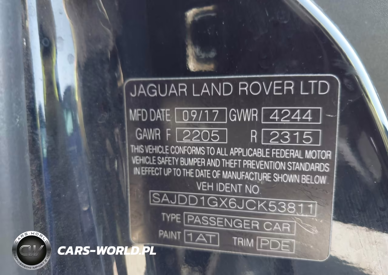 2018 Jaguar F-Type 296Hp VIN:SAJDD1GX6JCK53811 - 9
