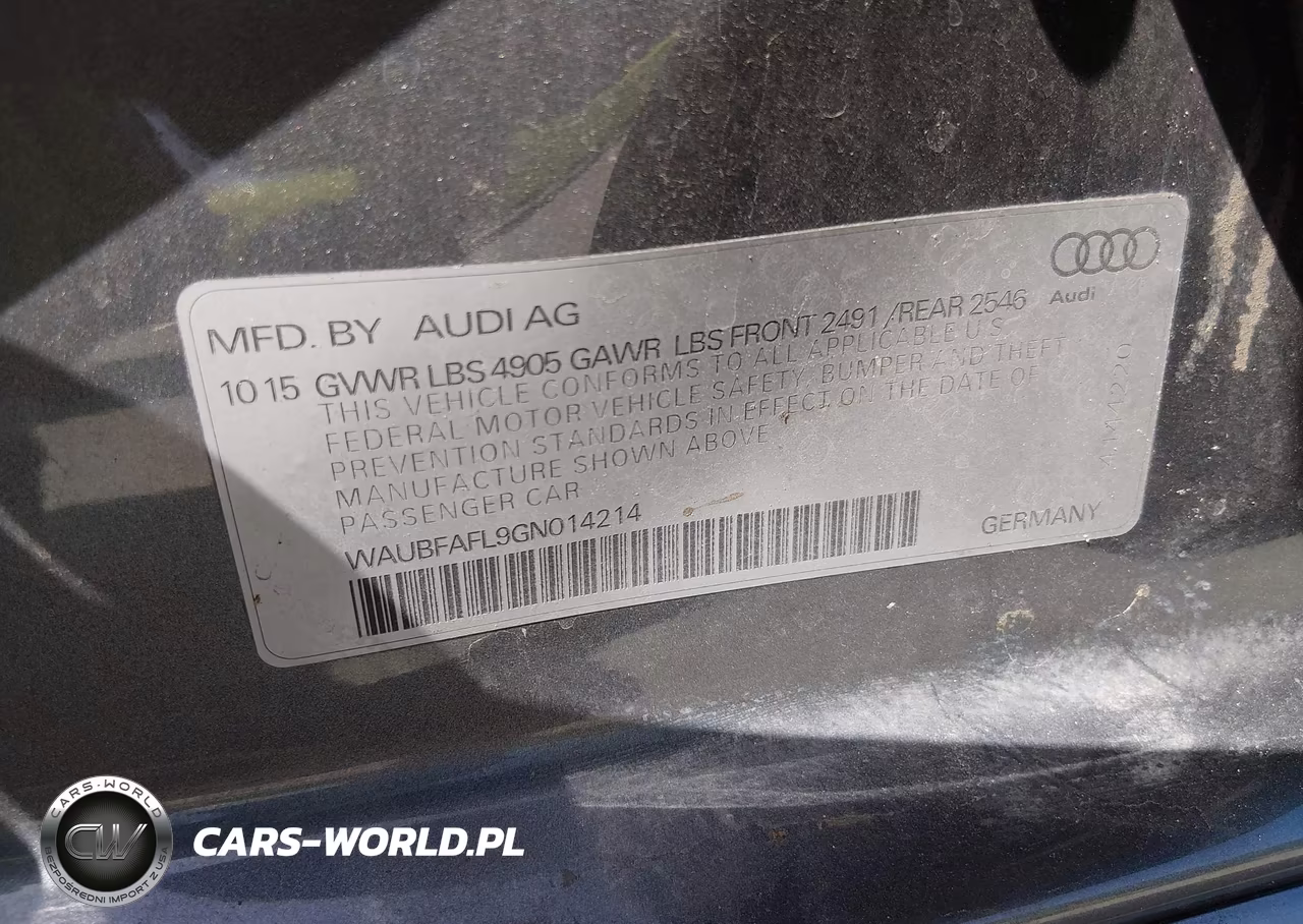 2016 Audi A4 2.0T Premium VIN:WAUBFAFL9GN014214 - 9