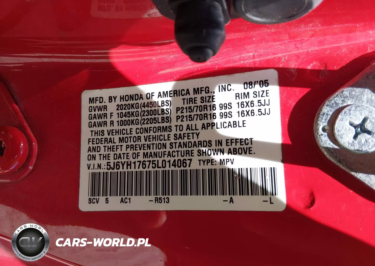 2005 Honda Element Ex VIN:5J6YH17675L014067 - 9
