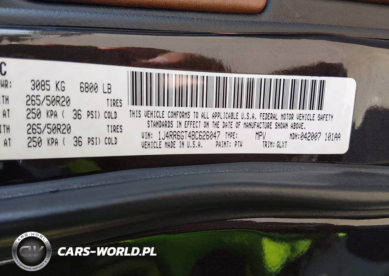 2011 Jeep Grand Cherokee Overland VIN:1J4RR6GT4BC626047 - 9