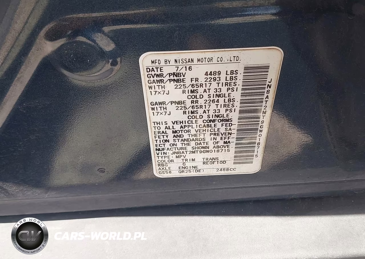 2016 Nissan Rogue S VIN:JN8AT2MT9GW018715 - 9