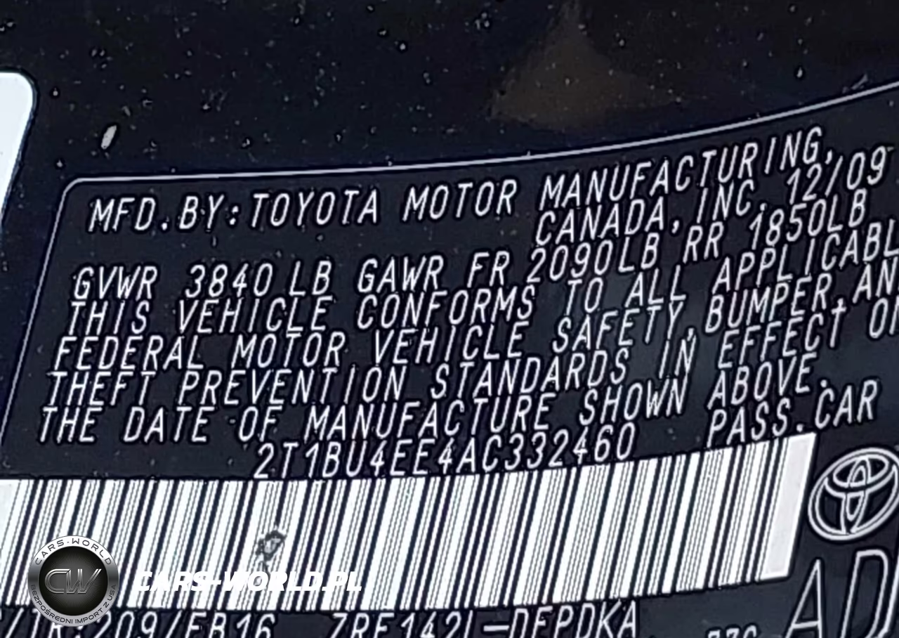 2010 Toyota Corolla VIN:2T1BU4EE4AC332460 - 9