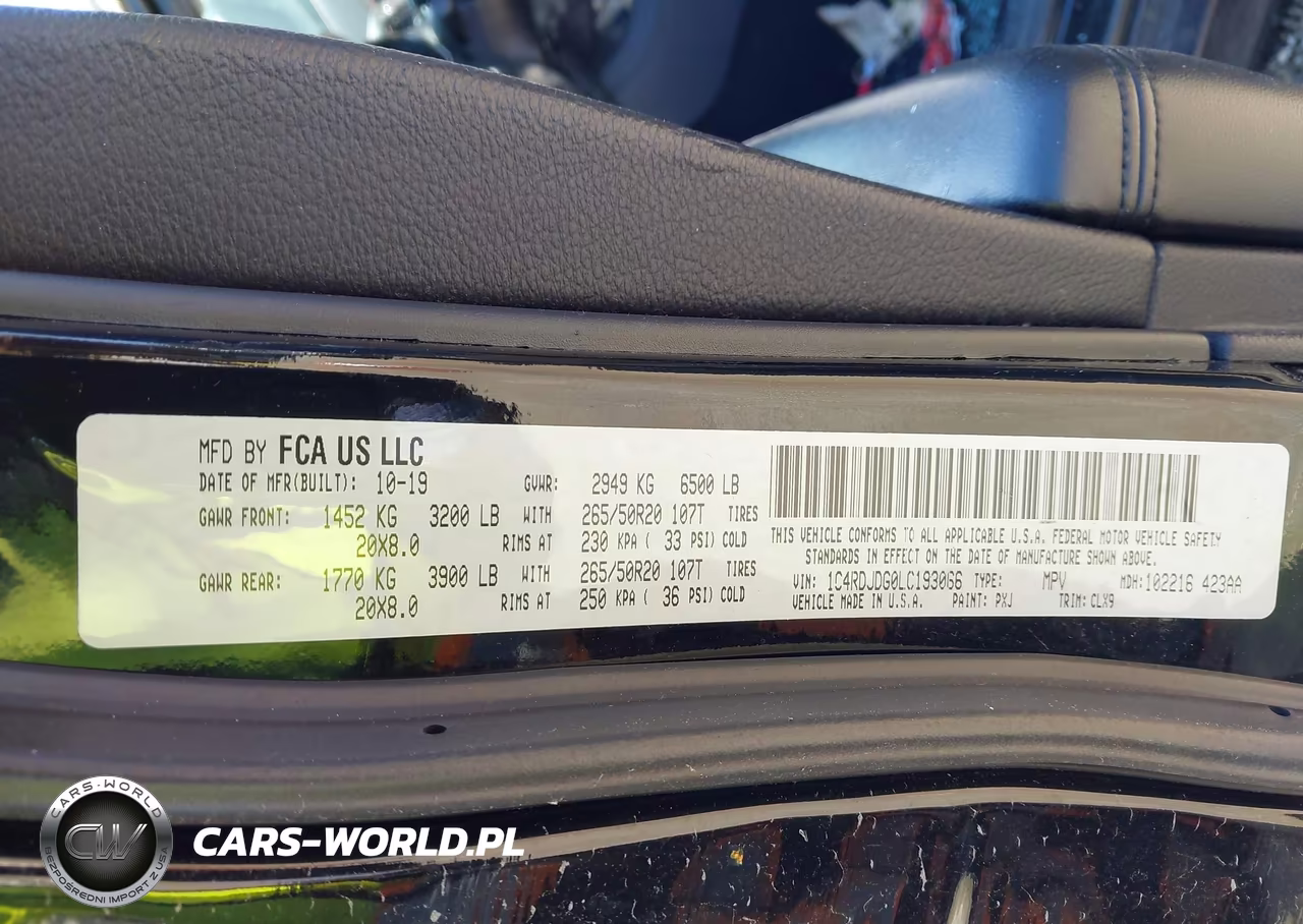 2020 Dodge Durango Gt Awd VIN:1C4RDJDG0LC193066 - 9