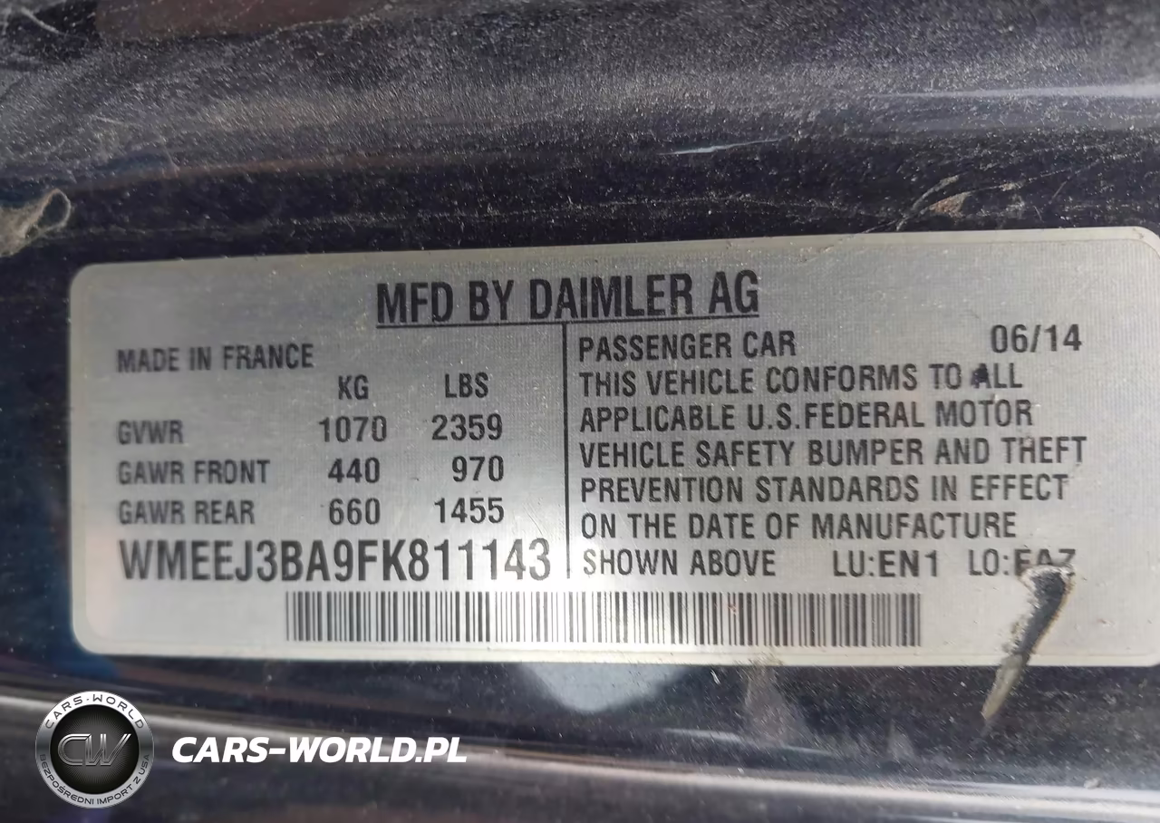 2015 Smart Fortwo Pure VIN:WMEEJ3BA9FK811143 - 9