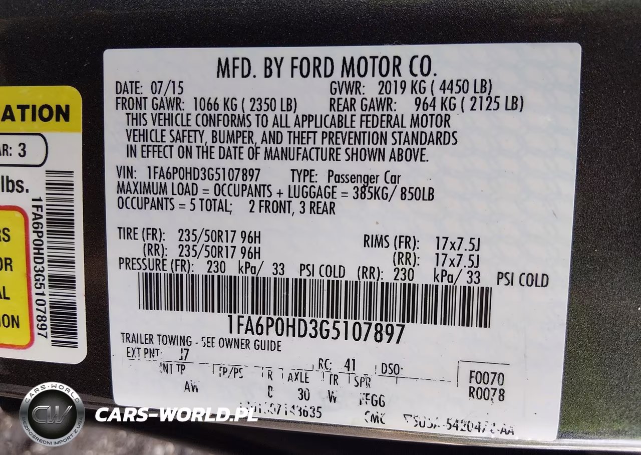 2016 Ford Fusion Se VIN:1FA6P0HD3G5107897 - 9