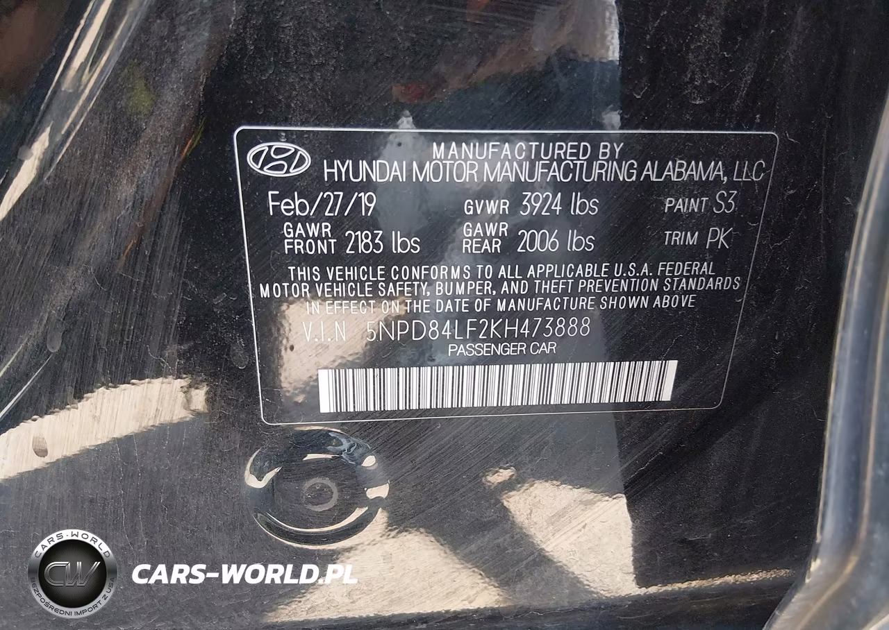 2019 Hyundai Elantra Sel VIN:5NPD84LF2KH473888 - 9