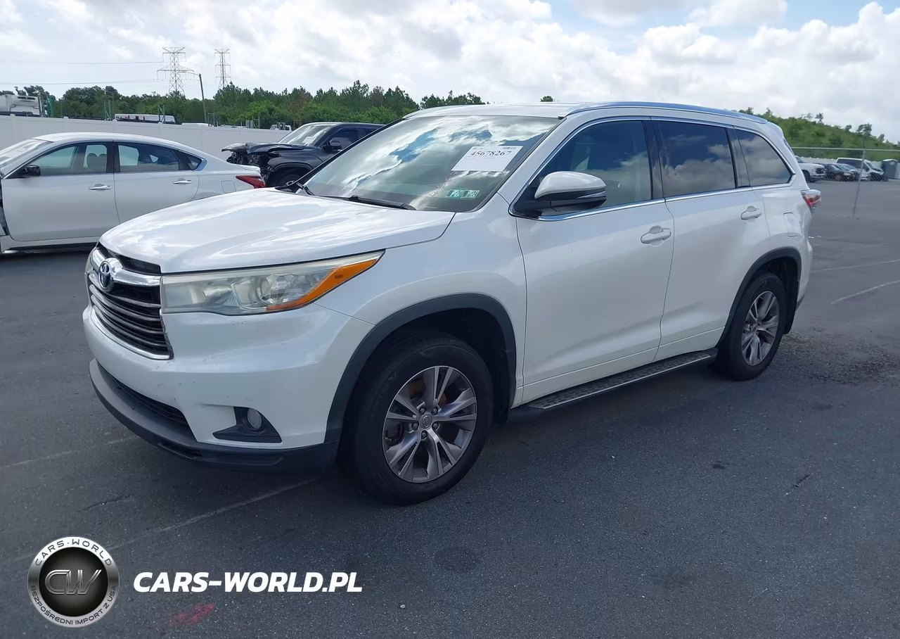 2015 Toyota Highlander Xle V6 VIN:5TDJKRFH4FS181870 - 2