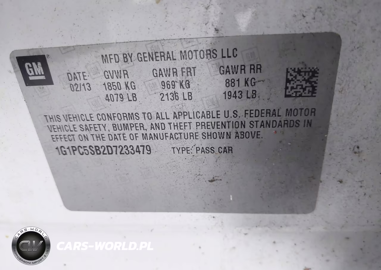 2013 Chevrolet Cruze 1Lt Auto VIN:1G1PC5SB2D7233479 - 9