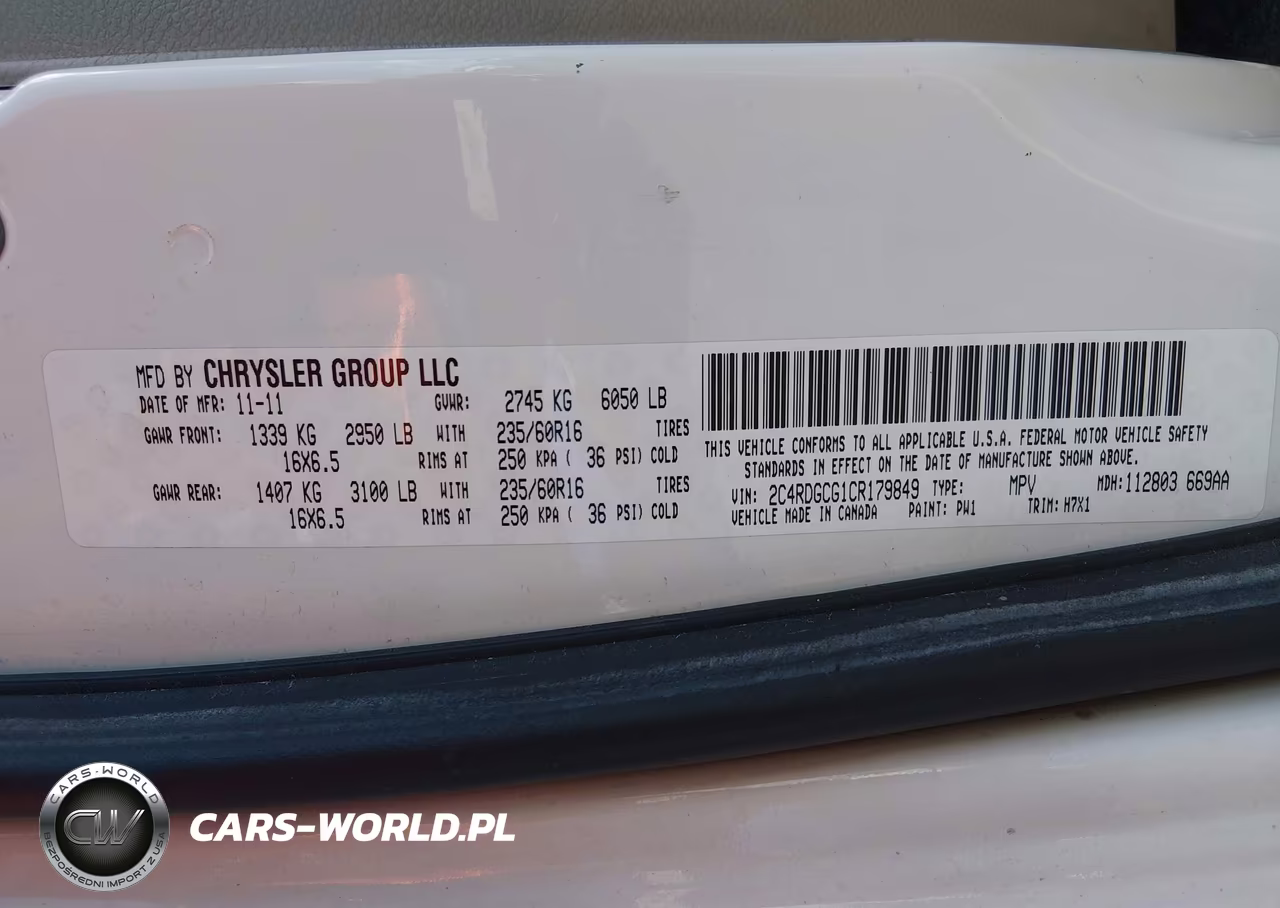 2012 Dodge Grand Caravan Sxt VIN:2C4RDGCG1CR179849 - 9