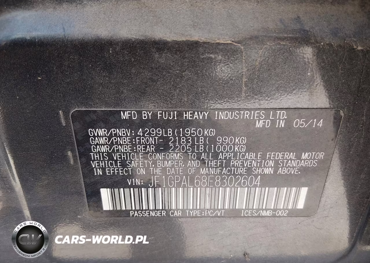 2014 Subaru Impreza 2.0I Sport Premium VIN:JF1GPAL68E8302604 - 9