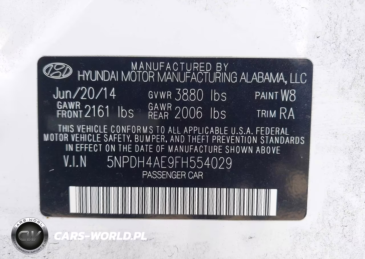 2015 Hyundai Elantra Se VIN:5NPDH4AE9FH554029 - 9