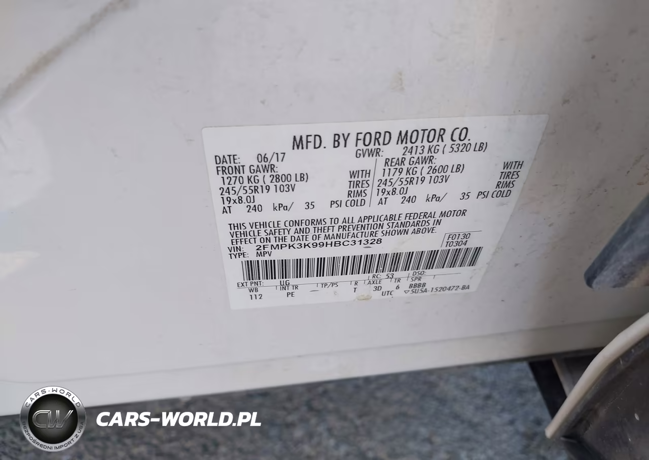 2017 Ford Edge Titanium VIN:2FMPK3K99HBC31328 - 9