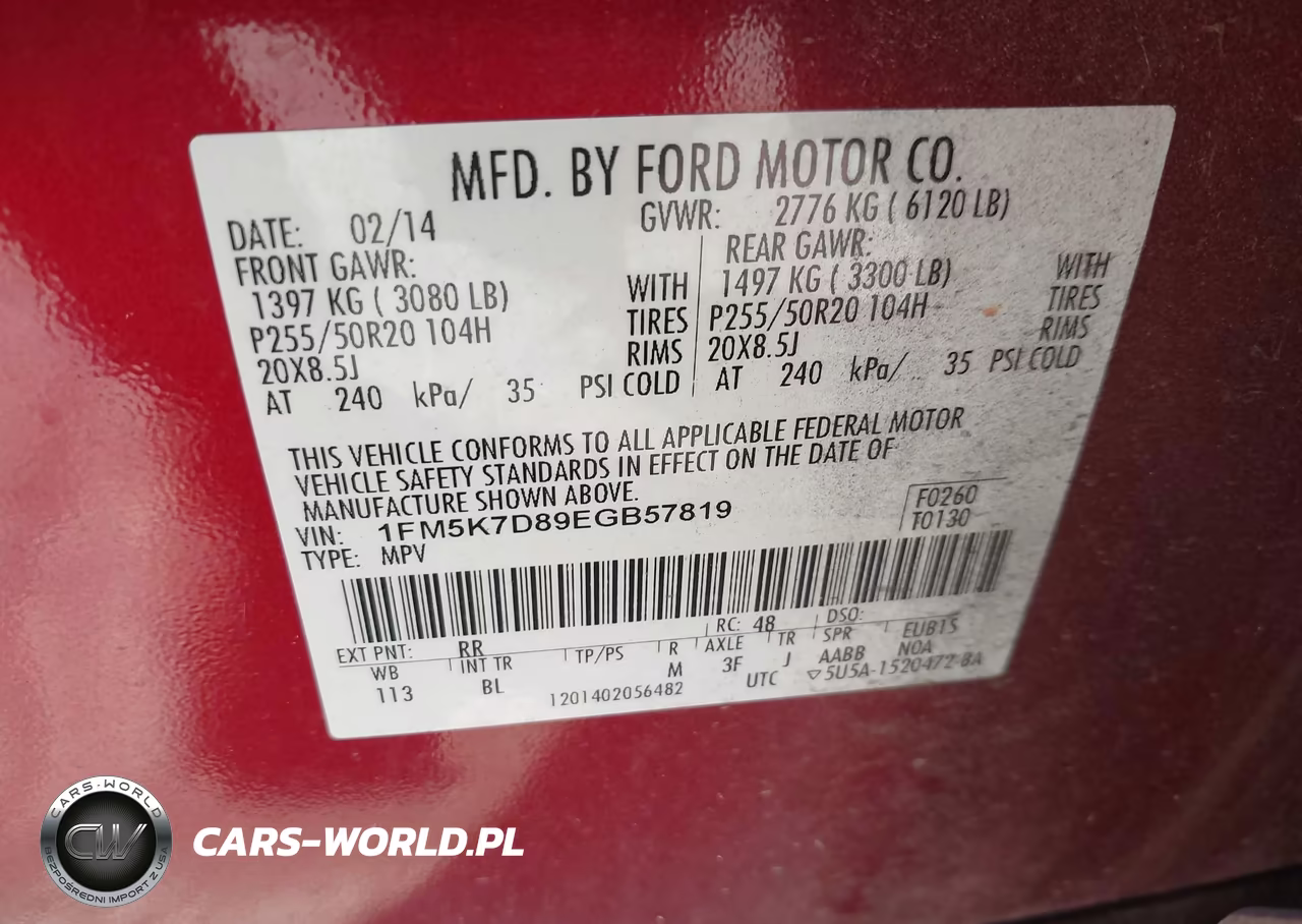 2014 Ford Explorer Xlt VIN:1FM5K7D89EGB57819 - 9