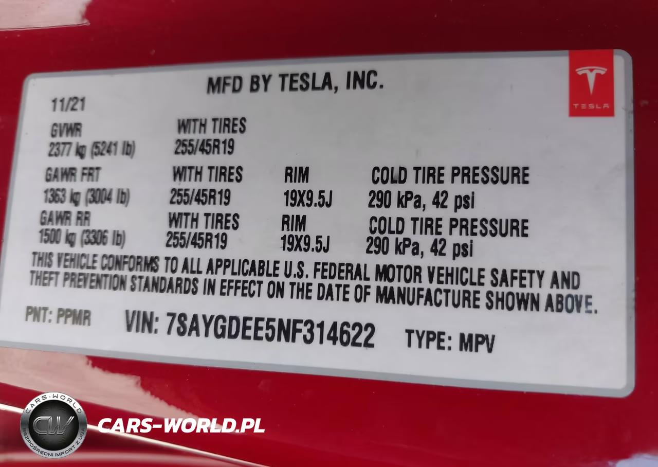2022 Tesla Model Y Long Range Dual Motor All-Wheel Drive VIN:7SAYGDEE5NF314622 - 9