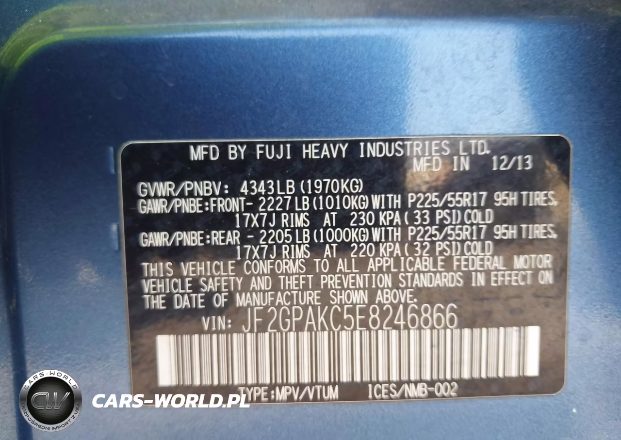 2014 Subaru Xv Crosstrek 2.0I Limited VIN:JF2GPAKC5E8246866 - 9