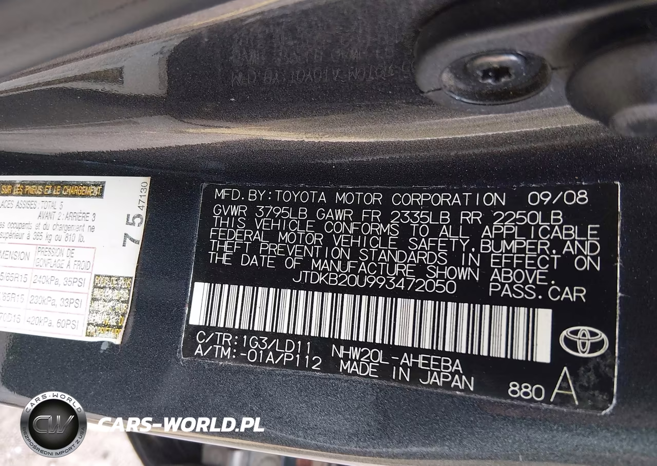 2009 Toyota Prius VIN:JTDKB20U993472050 - 9