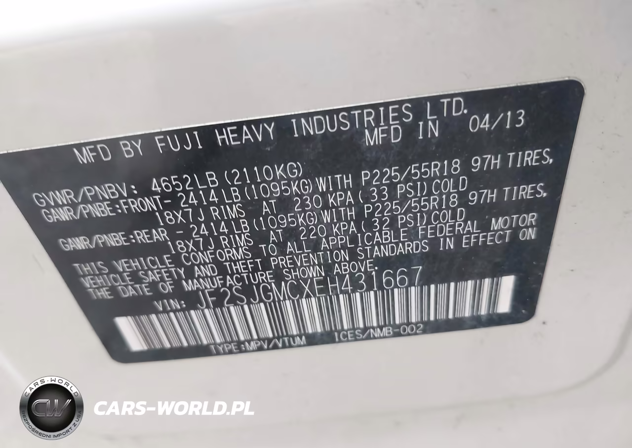 2014 Subaru Forester 2.0Xt Touring VIN:JF2SJGMCXEH431667 - 9