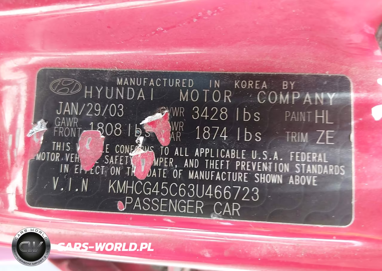 2003 Hyundai Accent Gl VIN:KMHCG45C63U466723 - 9