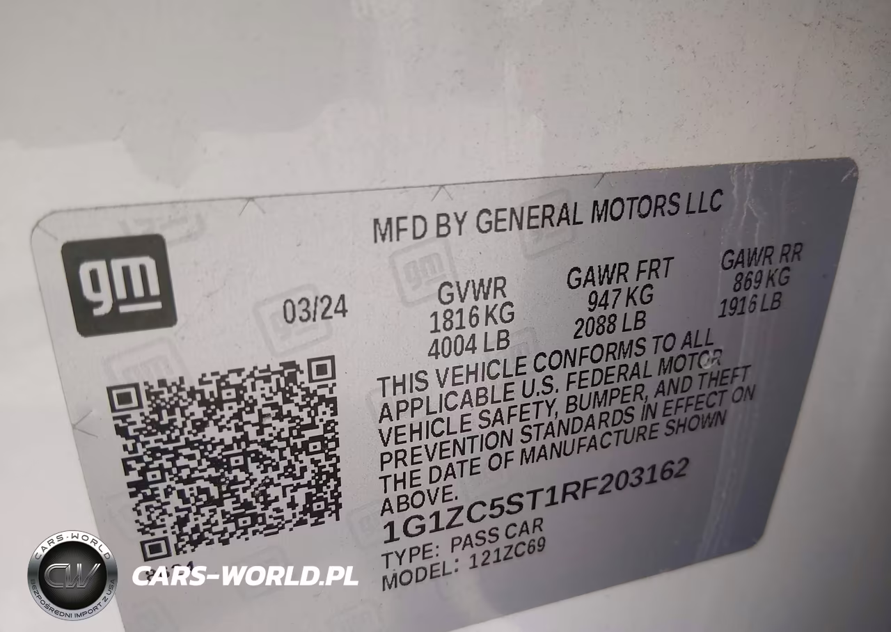 2024 Chevrolet Malibu Ls VIN:1G1ZC5ST1RF203162 - 9