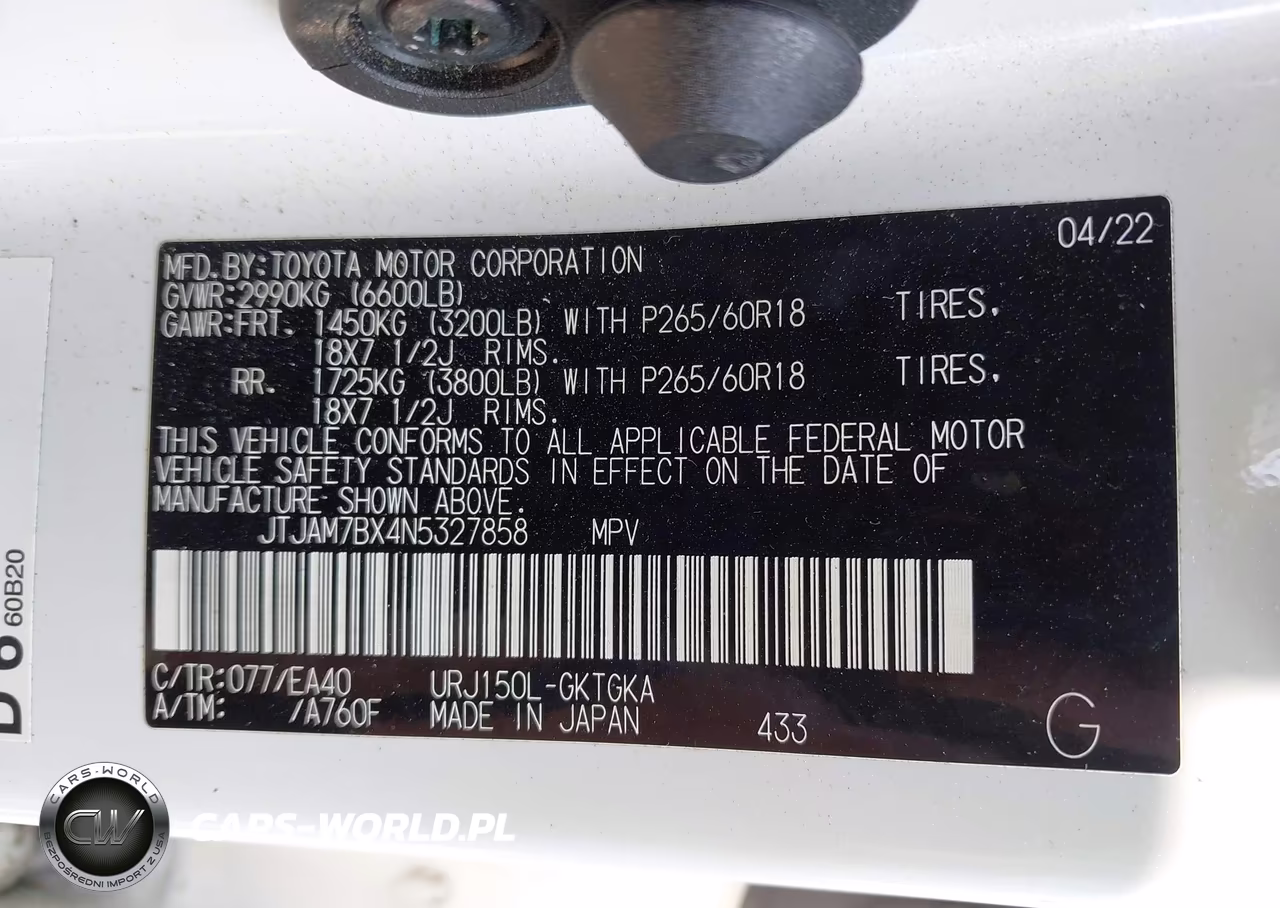 2022 Lexus Gx 460 Premium VIN:JTJAM7BX4N5327858 - 9