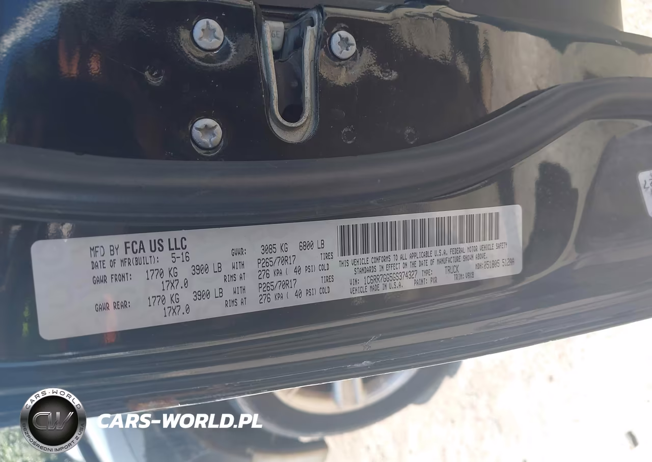 2016 Ram 1500 Slt VIN:1C6RR7GG5GS374327 - 9