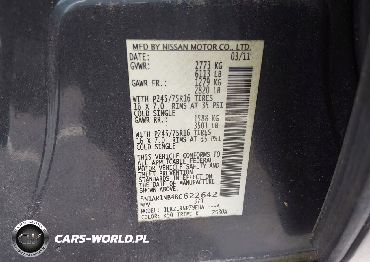 2011 Nissan Pathfinder S VIN:5N1AR1NB4BC622642 - 9