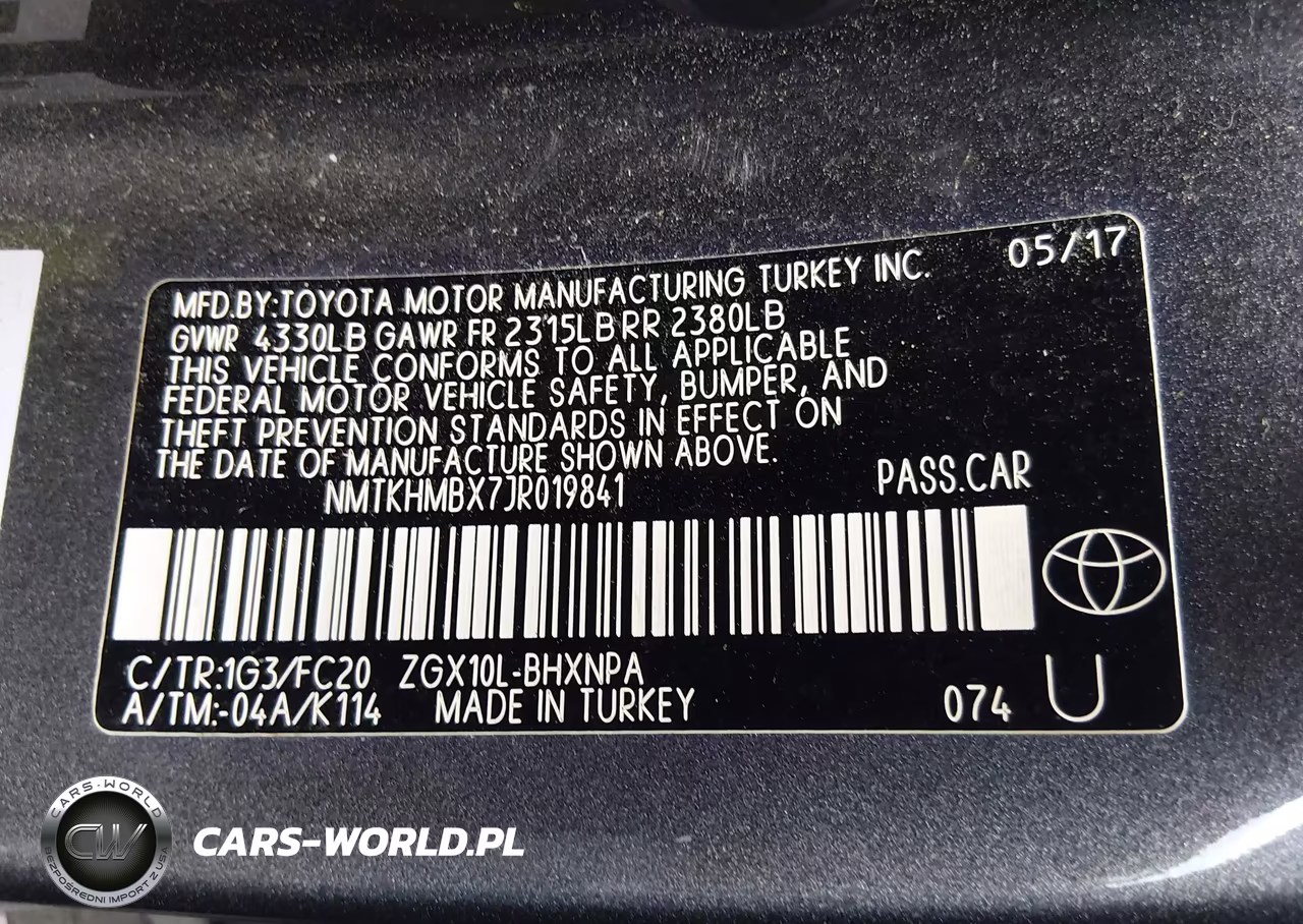 2018 Toyota C-Hr Xle VIN:NMTKHMBX7JR019841 - 9