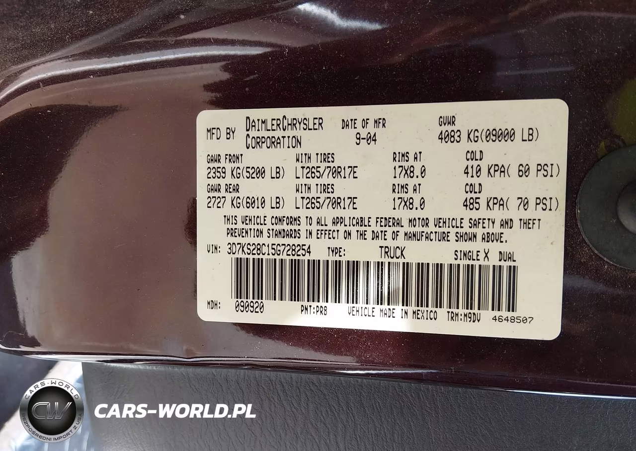 2005 Dodge Ram 2500 Slt-Laramie VIN:3D7KS28C15G728254 - 9