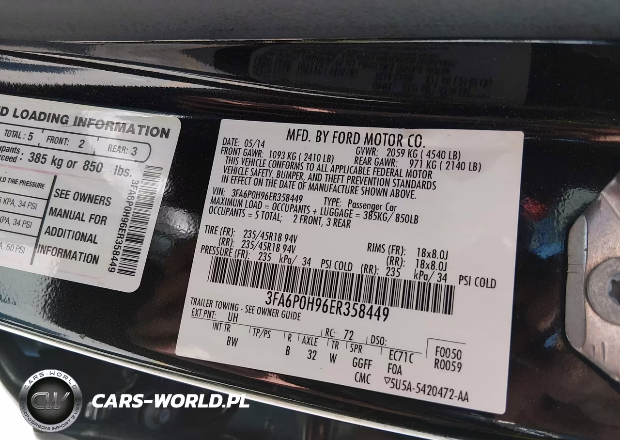 2014 Ford Fusion Se VIN:3FA6P0H96ER358449 - 9