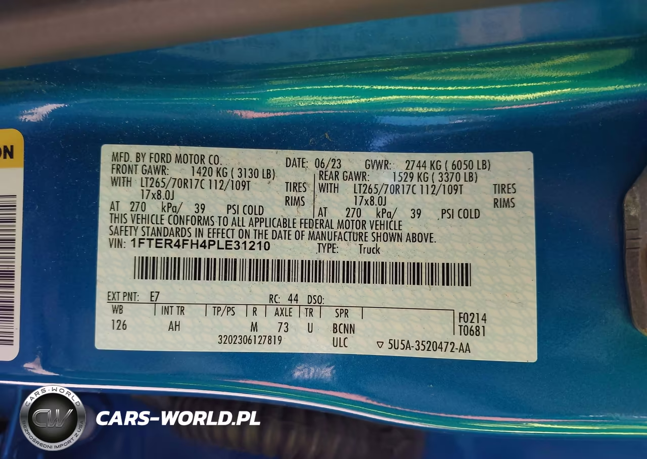2023 Ford Ranger Xlt VIN:1FTER4FH4PLE31210 - 9