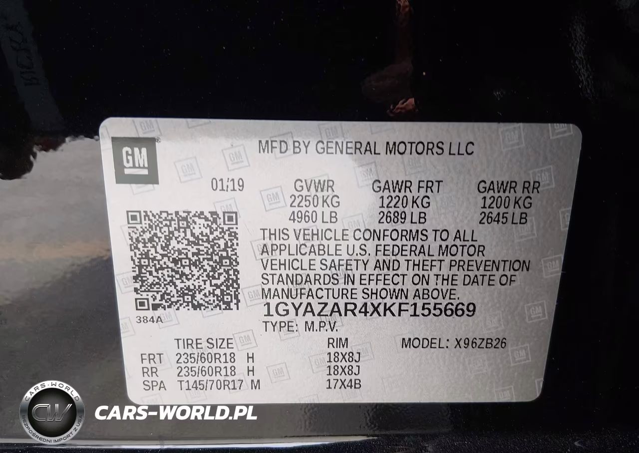 2019 Cadillac Xt4 Luxury VIN:1GYAZAR4XKF155669 - 9