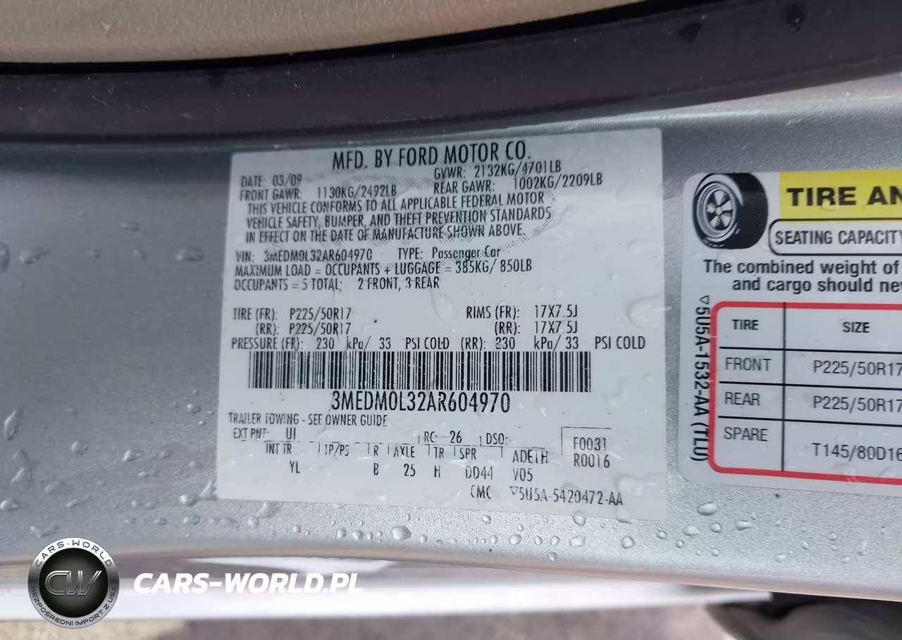 2010 Mercury Milan Hybrid VIN:3MEDM0L32AR604970 - 9