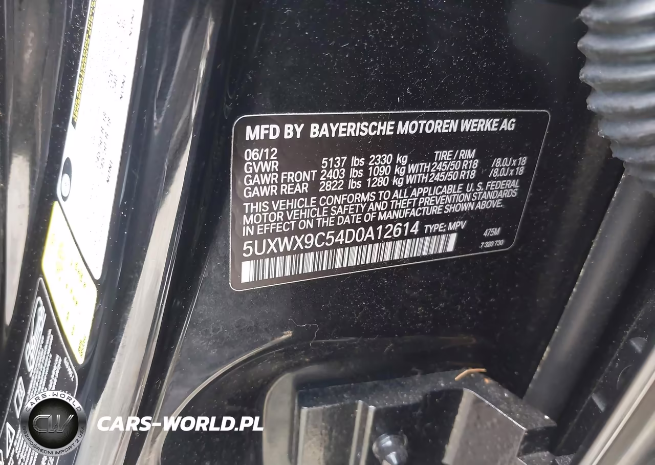 2013 BMW X3 xDrive28I VIN:5UXWX9C54D0A12614 - 9