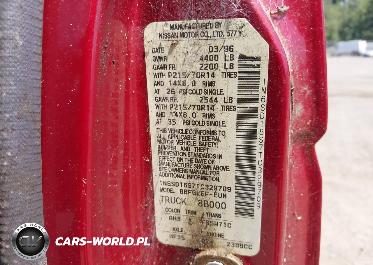 1996 Nissan Truck King Cab Se-King Cab Xe VIN:1N6SD16S7TC329709 - 9