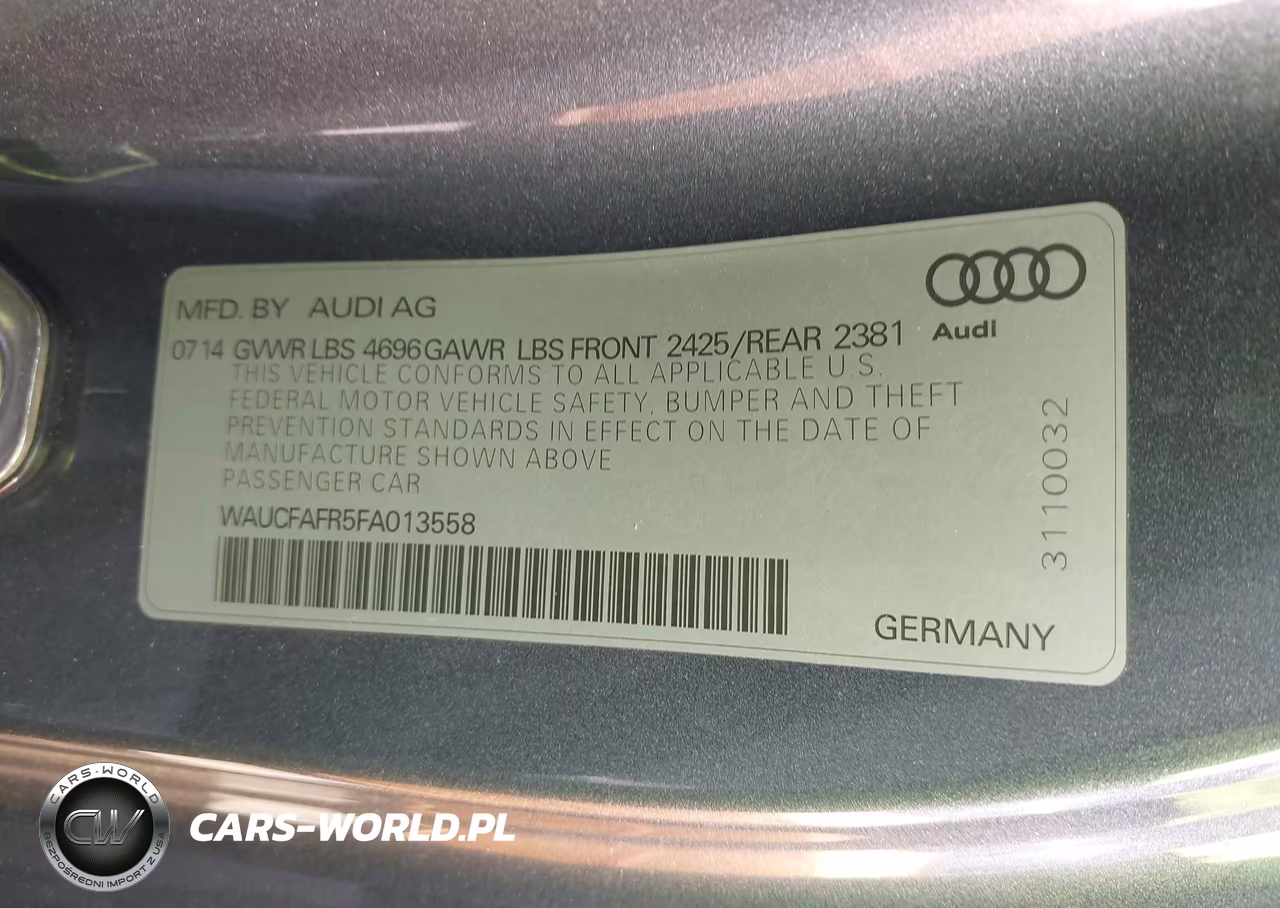 2015 Audi A5 2.0T Premium VIN:WAUCFAFR5FA013558 - 9
