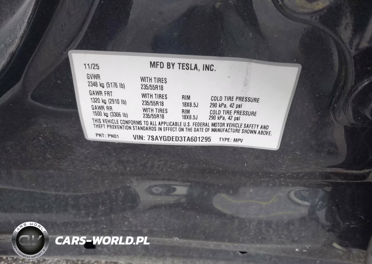 2026 Tesla Model Y Premium Rear-Wheel Drive-Rear-Wheel Drive VIN:7SAYGDED3TA601295 - 9