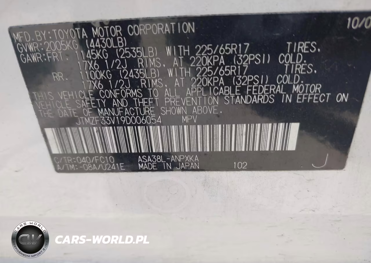 2009 Toyota Rav4 VIN:JTMZF33V19D006054 - 9