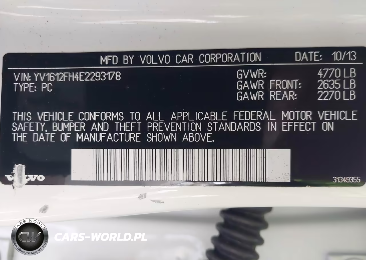 2014 Volvo S60 T5 VIN:YV1612FH4E2293178 - 9
